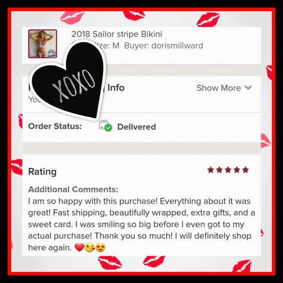 New 2020 Bustier-Style Striped Print Bikini Sz: XL - Picture 4 of 5